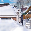 Скребок для уборки снега с крыш 610х140 мм, алюминиевая телескоп. рукоятка, длина 2-6 м 32245