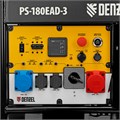 Генератор бензиновый PS-180EAD-3, 18 кВт,230/400 В, 65л, разъём ATS,перекл.режима,эл.старт Denzel 32333