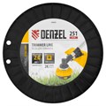Леска для триммера двухкомпонентная квадрат, 2,0мм х 251м, на DIN катушке EXTRA CORD Denzel 32374