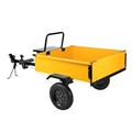 Прицеп для мотоблока TT-500, оцинк., груз. 500 кг, рег. сцепка, колеса 4.00-10, в упаковке Denzel 32375