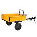 Прицеп для мотоблока TT-500, оцинк., груз. 500 кг, рег. сцепка, колеса 4.00-10, в упаковке Denzel 32375
