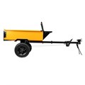 Прицеп для мотоблока TT-500, оцинк., груз. 500 кг, рег. сцепка, колеса 4.00-10, в упаковке Denzel 32375