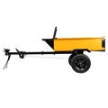 Прицеп для мотоблока TT-500, оцинк., груз. 500 кг, рег. сцепка, колеса 4.00-10, в упаковке Denzel 32375