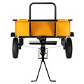 Прицеп для мотоблока TT-500, оцинк., груз. 500 кг, рег. сцепка, колеса 4.00-10, в упаковке Denzel 32375