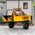 Прицеп для мотоблока TT-500, оцинк., груз. 500 кг, рег. сцепка, колеса 4.00-10, в упаковке Denzel 32375