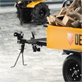 Прицеп для мотоблока TT-500, оцинк., груз. 500 кг, рег. сцепка, колеса 4.00-10, в упаковке Denzel 32375