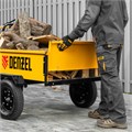 Прицеп для мотоблока TT-500, оцинк., груз. 500 кг, рег. сцепка, колеса 4.00-10, в упаковке Denzel 32375