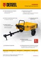 Прицеп для мотоблока TT-500, оцинк., груз. 500 кг, рег. сцепка, колеса 4.00-10, в упаковке Denzel 32375