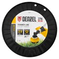 Леска для триммера двухкомпонентная круглая, 2,0мм х 276м, на DIN катушке EXTRA CORD Denzel 32379