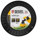 Леска для триммера двухкомпонентная круглая, 2,7мм х 151м, на DIN катушке EXTRA CORD Denzel 32381