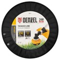 Леска для триммера двухкомпонентная звезда, 2,4мм х 260м, на DIN катушке EXTRA CORD Denzel 32385