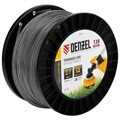 Леска для триммера двухкомпонентная квадрат, 2,7мм х 138м, на DIN катушке EXTRA CORD Denzel 32389