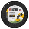 Леска для триммера двухкомпонентная квадрат, 2,7мм х 138м, на DIN катушке EXTRA CORD Denzel 32389