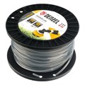Леска для триммера двухкомпонентная квадрат, 3,0мм х 111м, на DIN катушке EXTRA CORD Denzel 32390