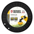 Леска для триммера двухкомпонентная квадрат, 3,0мм х 111м, на DIN катушке EXTRA CORD Denzel 32390