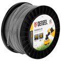 Леска для триммера двухкомпонентная квадрат, 4,0мм х 62м, на DIN катушке EXTRA CORD Denzel 32391