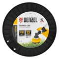 Леска для триммера двухкомпонентная квадрат, 4,0мм х 62м, на DIN катушке EXTRA CORD Denzel 32391
