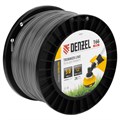 Леска для триммера двухкомпонентная звезда, 3,0мм х 166м, на DIN катушке EXTRA CORD Denzel 32412