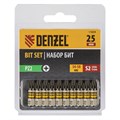 Бита PZ2х25, сталь S2, шестигранный профиль, 10 шт. Е 6,3 Denzel 32803