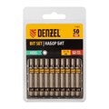 Бита HEX 5х50, сталь S2, шестигранный профиль, 10 шт. Е 6,3 Denzel 32817
