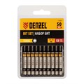Бита TX 6х50, сталь S2, шестигранный профиль, 10 шт. Е 6,3 Denzel 32819