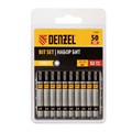 Бита TX 15х50, сталь S2, шестигранный профиль, 10 шт. Е 6,3 Denzel 32821