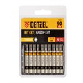Бита TX 30х50, сталь S2, шестигранный профиль, 10 шт. Е 6,3 Denzel 32824