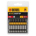 Бита PH2х50, сталь S2, цилиндр., 10 шт. Е 6,3 Denzel 32826