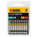 Бита HEX 4х50, сталь S2, шестигранный профиль, 10 шт. Е 6,3 Denzel 32830