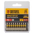 Бита IMPACT, PH2x25 мм, лазерная обработка шлица, сталь S2, 10 шт., Е 6,3 Denzel 32832