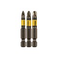 Набор бит комбинированный 3 шт., PZ1, PZ2, PZ3, 50 мм, сталь S2 Denzel 32844
