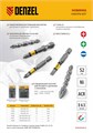 Набор бит комбинированный 3 шт., PZ1, PZ2, PZ3, 50 мм, сталь S2 Denzel 32844