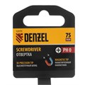 Отвертка PH0х75 мм, CrV, трехкомпонентная рукоятка Denzel 32871