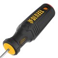 Отвертка PH0х100 мм, CrV, трехкомпонентная рукоятка Denzel 32872
