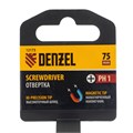Отвертка PH1х75 мм, CrV, трехкомпонентная рукоятка Denzel 32873