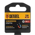 Отвертка PH1х150 мм, CrV, трехкомпонентная рукоятка Denzel 32875