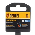 Отвертка SL3х75 мм, CrV, трехкомпонентная рукоятка Denzel 32881