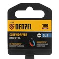 Отвертка SL3х100 мм, CrV, трехкомпонентная рукоятка Denzel 32882