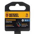 Отвертка SL5x75 мм, CrV, трехкомпонентная рукоятка Denzel 32884