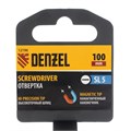Отвертка SL5x100 мм, CrV, трехкомпонентная рукоятка Denzel 32885