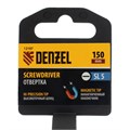Отвертка SL5x150 мм, CrV, трехкомпонентная рукоятка Denzel 32886