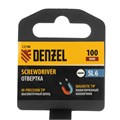 Отвертка SL6x100 мм, CrV, трехкомпонентная рукоятка Denzel 32887