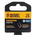 Отвертка SL6x150 мм, CrV, трехкомпонентная рукоятка Denzel 32888
