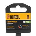 Отвертка PZ0x75 мм, CrV, трехкомпонентная рукоятка Denzel 32891