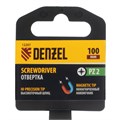 Отвертка PZ2x100 мм, CrV, трехкомпонентная рукоятка Denzel 32893