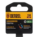 Отвертка PZ3x150 мм, CrV, трехкомпонентная рукоятка Denzel 32894