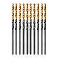 Сверло по металлу, 2 мм, HSS-Tin, Golden Tip, 10 шт. Denzel 32975