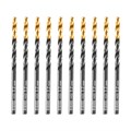 Сверло по металлу, 3,2 мм, HSS-Tin, Golden Tip, 10 шт. Denzel 32978