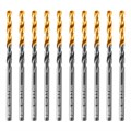 Сверло по металлу, 3,5 мм, HSS-Tin, Golden Tip, 10 шт. Denzel 32979