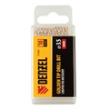 Сверло по металлу, 3,5 мм, HSS-Tin, Golden Tip, 10 шт. Denzel 32979